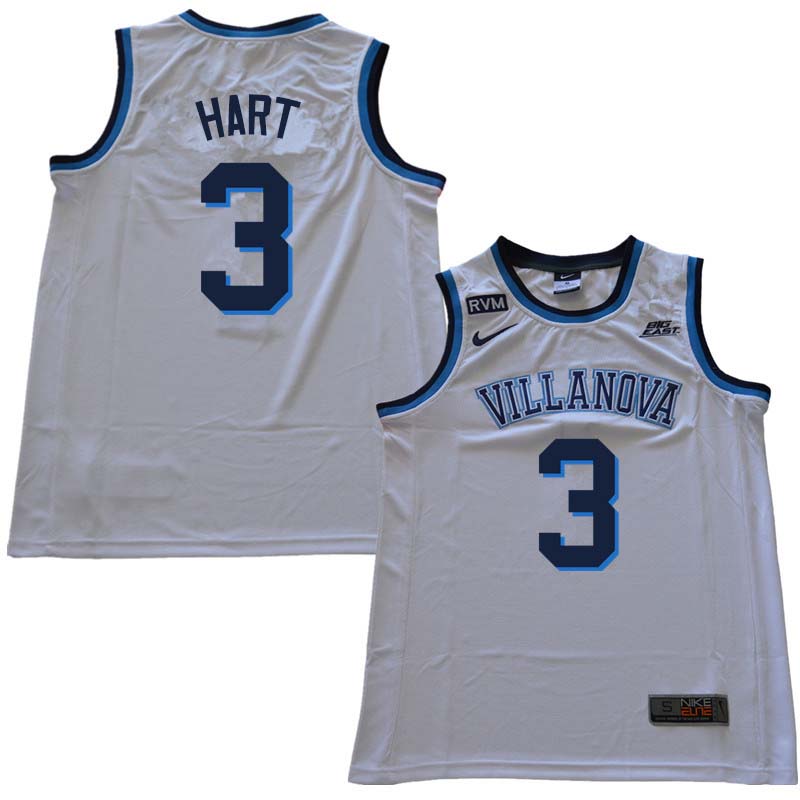 2018 Men #3 Josh Hart Willanova Wildcats College Basketball Jerseys Sale-White - Click Image to Close